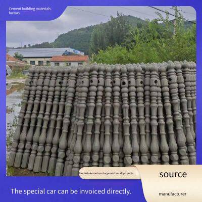 European-style Precast Concrete Railings, Customized Cement Vase Columns, Guardrail Factory, Distinctive Villa Courtyard, Jinjian Art Fences photo-2