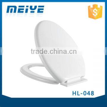 HL-048 MEIYE PP 470*365*64 мм круглая туалетная крышка с мягким закрытием, опускающаяся по наклону