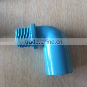 High quality blue colour Thailand standard plastic fitting for supply water male elbow 90 deg.