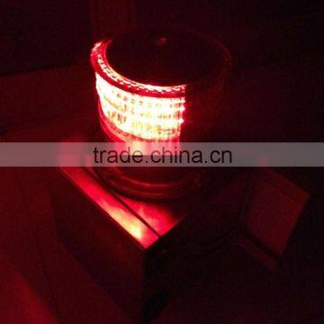 Red LED Solar Power Warning Light ( Airport, coast, lighthouse, ship )