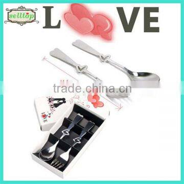 Hot sell stainless steel spoon wedding giveaway gift