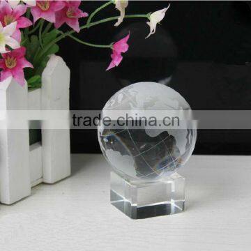3D crystal world globe craft