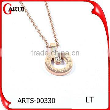 New Arrival Engraved Coin Necklace Long Chains Charms Necklace Round Pendant necklace for women gift jewelry