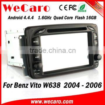 Wecaro WC-MB7507 Android 4.4.4 1024*600 for Benz Vito w638 car dvd player touch screen 2004 2005 2006 bluetooth