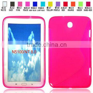 China Factory Hot selling S Line TPU Case For Samsung Galaxy N5100 case