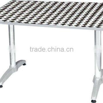 modern aluminum table