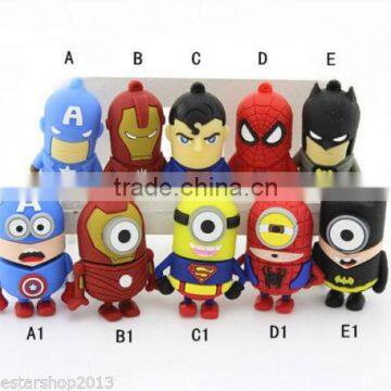 christmas gifts 2015 cute cartoon usb pendrive 2gb