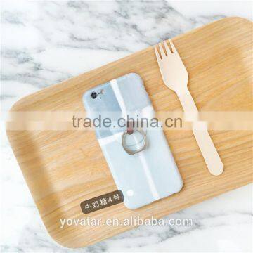 Soft Silicone Mobile Phone Case Simple Style Cell Phone Case for IPhone6/6 Plus With Ring Stand photo-5