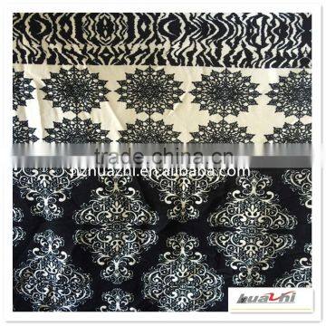 Customized Design Black and White DTY Knitting Fabric with Favorable Price