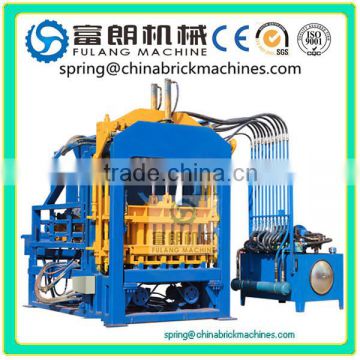 QT4-15C automatic concrete unfired brick making machine rully automatic production line