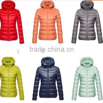 custom women shiny down jacket wholesale