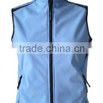 Ladies fashion Soft-Shell Gilet --2 layer