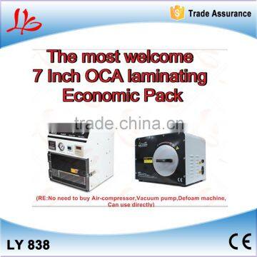 LY 838 OCA vacuum laminator with LY 965 3 in 1 defoam machine,the most welcome 7 Inch OCA laminating Economic Pack