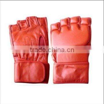 Pakistan Fashion Professional Leather Grappling Gloves