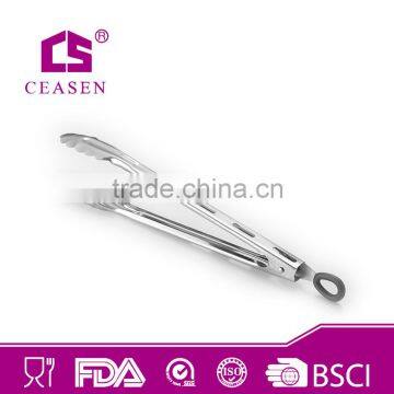 stainless steel fry pan tongs