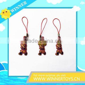 Funny soft PVC plastic keychain