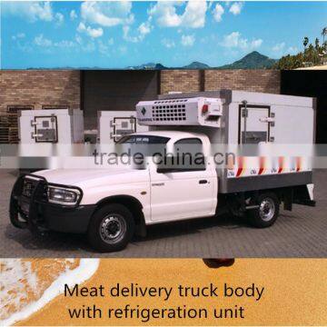 2016 new designing fast food refrigerated van truck ice cream delivery refrigerator van truck for sale