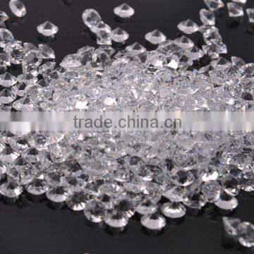 Machine cut unfoiled beads, diamond table confetti, loose clear crystal stones for party and events