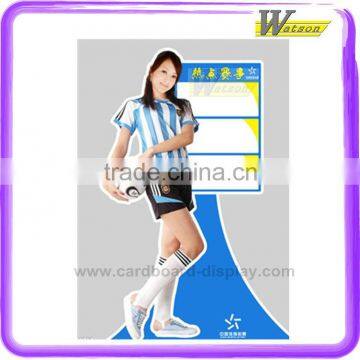 new style promotion and exhibition cardboard advertising creative standee for women's clothing