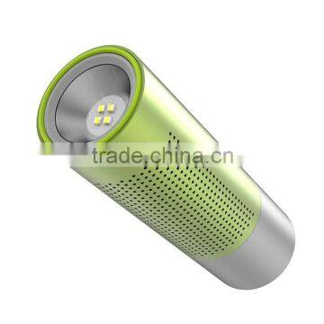 BT201 wireless Bluetooth speaker card portable outdoor riding mini flashlight speaker stereo subwoofer metal speaker