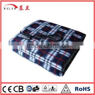 12Volt Travel Electric Heating Blanket using in car for body warm 12V