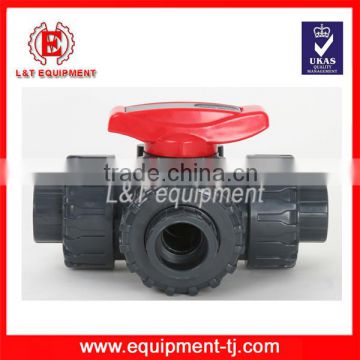 PVC True Union Ball Valves 3 Three Way Ball Valves