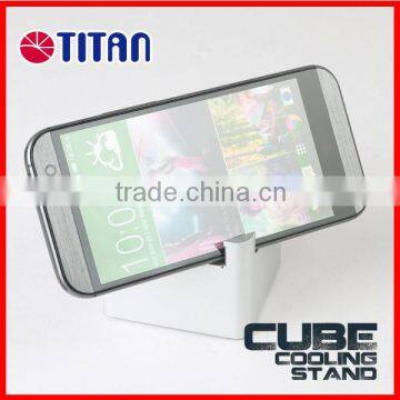 Cooling aluminum cell phone tablet display stand holder accessory
