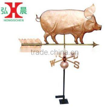 Garden Ornamental Copper Pig Weathervane