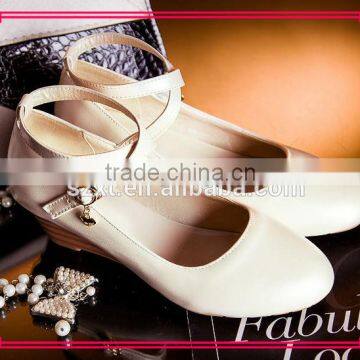 summer closed toe women soft sole elegant wedge heel shoes