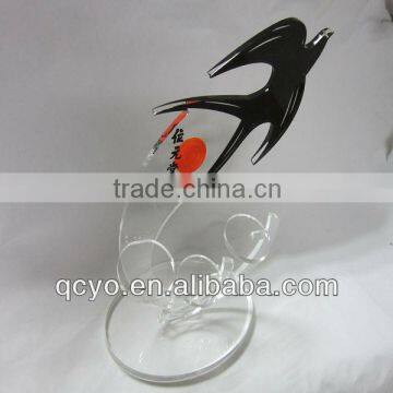 Bird shape elegant acrylic paperweight trophy award