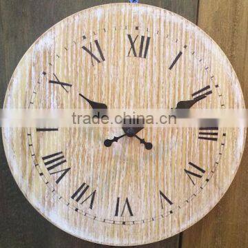 Antique wood smart wall clock