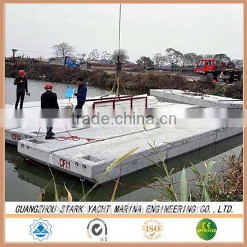 floating concrete pontoon dock platform for sale from China