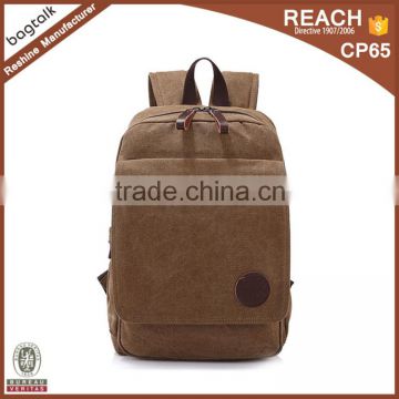 SC002 Vintage Latest Fancy School Bag Waterproof Waxed Canvas School Bag