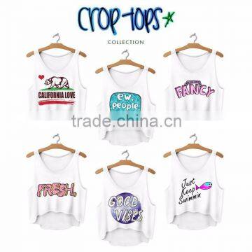 2015 Music Latest Top Selling Free Size Custom Workout Tank Top photo-5