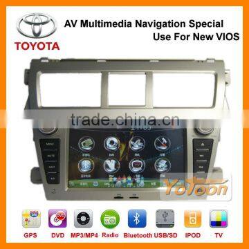 Yotoon Factory Newest 7'' GPS Navigation System Car DVD player Special Use for New Toyota Vios