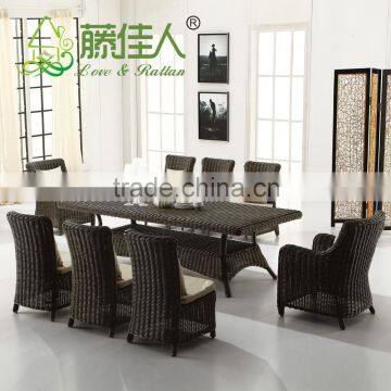 NEW DESIGN Luxury Dining Seating Garden Patio Resin Wicker Rattan Outdoor Furniture                        
                                                                                Supplier's Choice