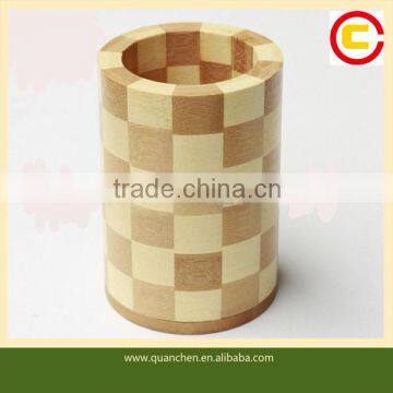 Art Checkered Bamboo Chopsticks Holder Wholesale