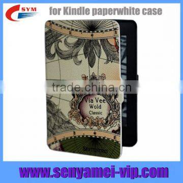 Flip PU Leather Case For Amazon Kindle Paperwhite Book Cover Case