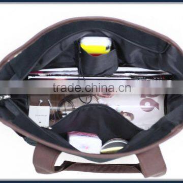 Fashion Cotton Handbags With PU Handle photo-6