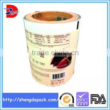 moisture proof food packaging metalized opp plastic film for nut food