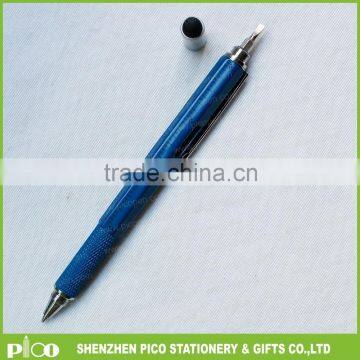 6 In 1 Multifunction Tool Pen With Double Head Screwdriver,Ruler, Level ,Touch Stylus And Ballpoint Pen