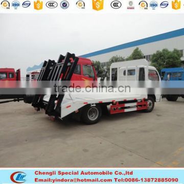 Best price dongfeng 4*2 3 ton flatbed ladder truck for sale