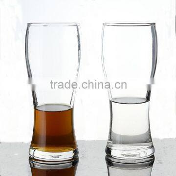 2015 China machine made stock factory promotion pilsner beer glass