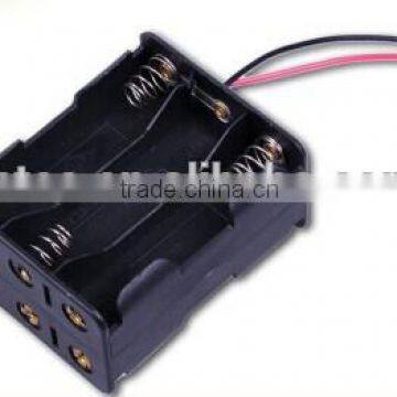 6AAA Battery Holder with wire leads, BH463 Battery Holder, 9V Battery Holder