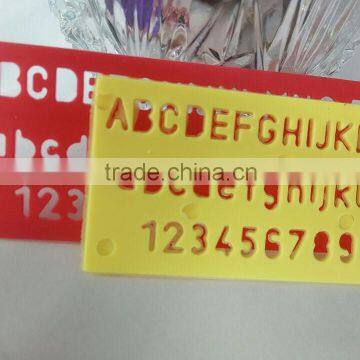 OEM Factory New Plastic Letter Stencil Ruler school student stationery tape