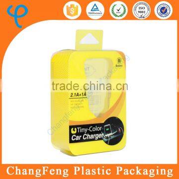 Plastic packaging box for cell phone case