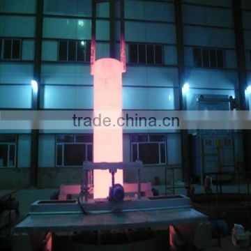 Well-type carbonitriding muffle furnace for long axis