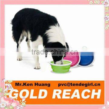 Portable Silicone Dog Collapsible Travel Bowl