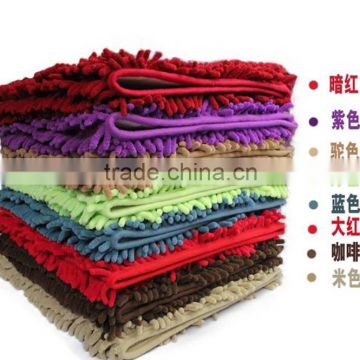 Anti slip base Chenille living room floor mat carpet