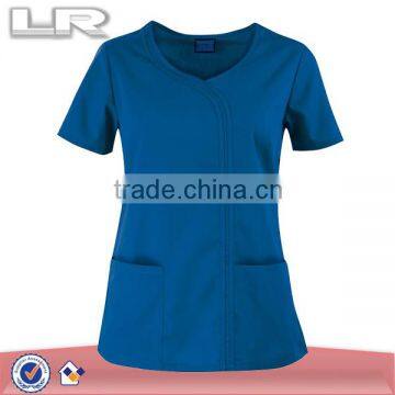 Workwear Scrubs Mock Wrap Top